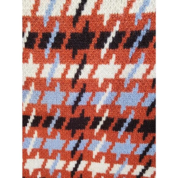 Tahari Houndstooth Open Cardigan Sweater Blazer M Perfect w/ High Waisted Pants - Picture 4 of 16